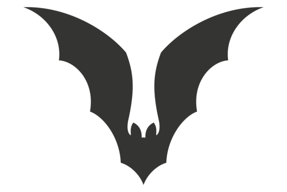 Download Winged Bat Black Silhouette. Haloween Go - Black silhouette Collection
